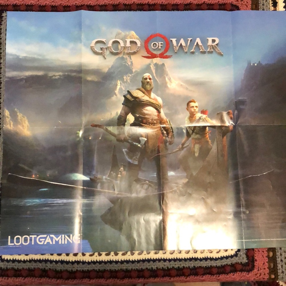 Loot Crate God of War Paper Poster